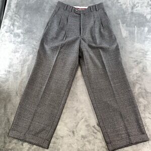 Banaroso Italy Men Dress Pants Size 31 Gray Pura Lana Vergine 100% Virgin Wool